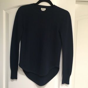 Navy 100% cashmere sweater